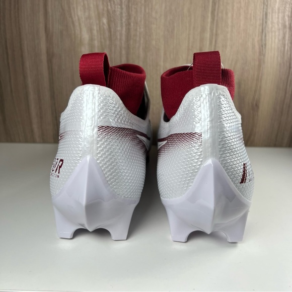 Nike Vapor Edge Pro 360 Football Cleats White Red Crimson CV6345-105 Men’s 14 - Picture 8 of 10